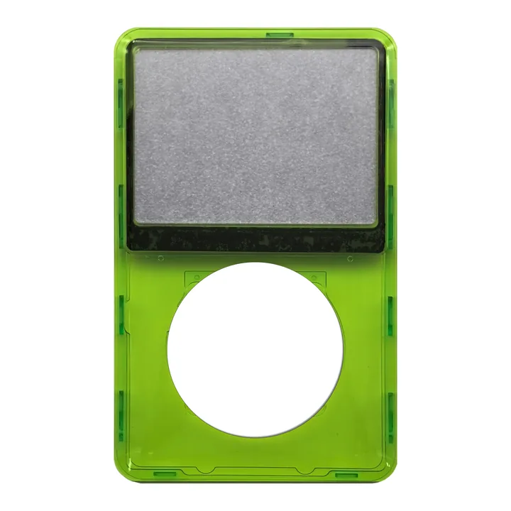 Frontale iPod Classic 6G / 7G — Verde trasparente · plastica