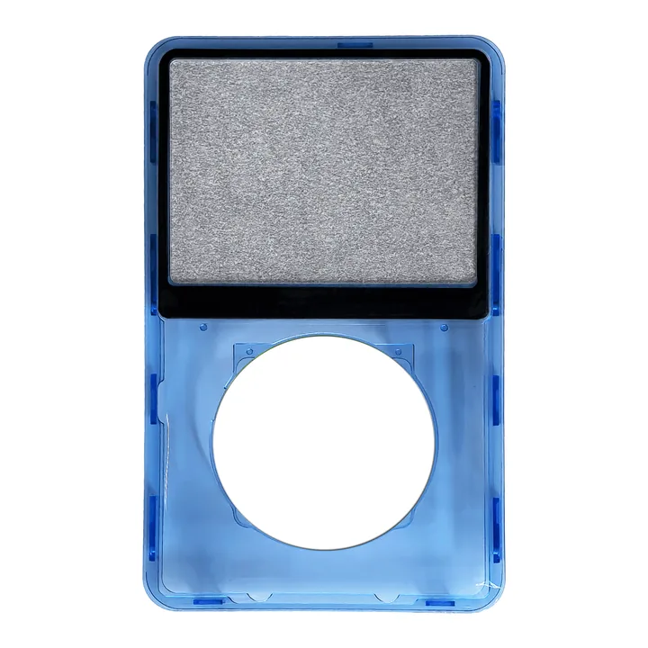 Frontale iPod Classic 6G / 7G — Blu chiaro trasparente · plastica