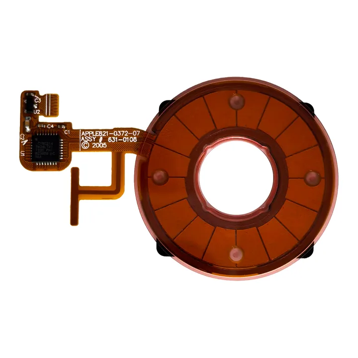 Clickwheel iPod Video 5G / 5.5G — Rosso bruciato trasparente