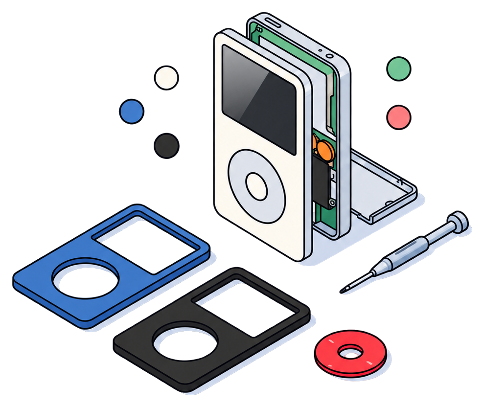 Componenti per costruire un iPod su misura